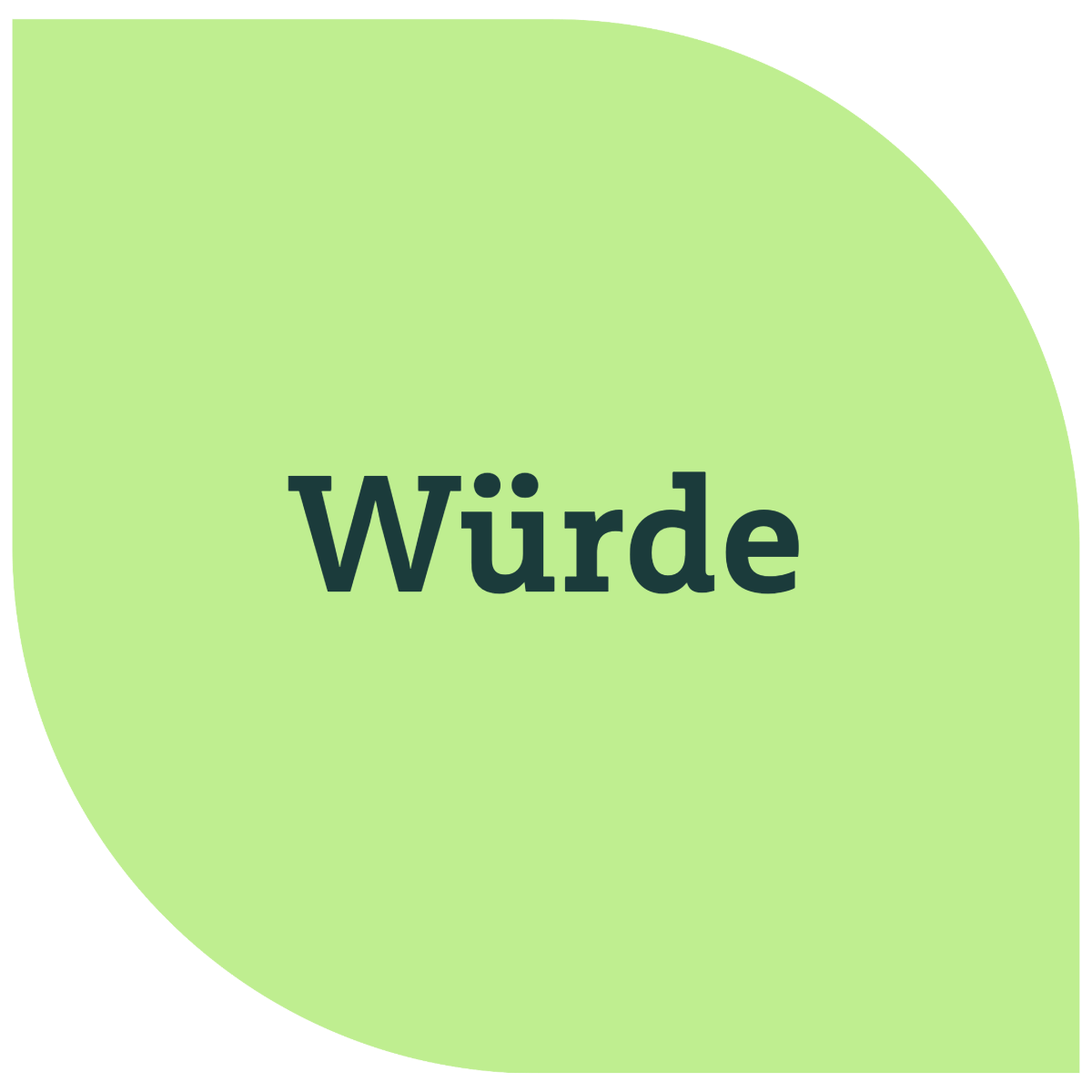 Wert Würde